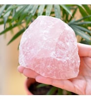 Büyük Boy Pembe Kuvars Taşı Ham Kütle - İşlenmemiş Taş