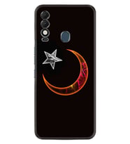 Tecno Spark 8T Kılıf Resimli Desenli Silikon Platinium Series Ay Yıldız 1884
