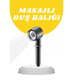 Duş Başlığı Yüksek Basınçlı Masaj Taraklı 3 Kademeli