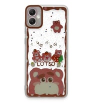 Newface Samsung Galaxy A05 Kılıf Sweet Desenli Silikon Kapak - Pembe
