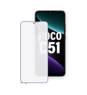 SChitec POCO Poco C51 Uyumlu Ön Yüzey Nano Şeffaf Hidrojel Ekran Koruyucu