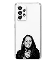 Samsung Galaxy A72 Uyumlu Lana Del Rey Desenli Şeffaf Telefon Kılıfı