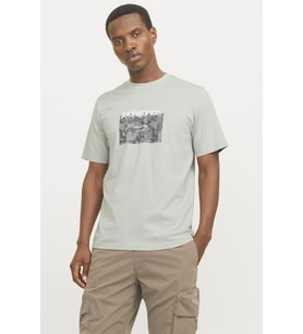 JCOTARMAC CAMO FRONT TEE SS CREW NECK LN (Yeşil)