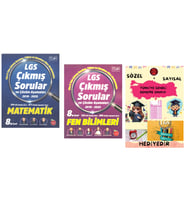 NEWTON YAYINLARI 2018-2025 MATEMATİK - FEN BİLİMLERİ LGS ÇIKMIŞ SORULAR VE ÇÖZÜM AŞAMALARI - HEDİYE
