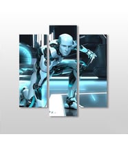 Robot 3D  Kanvas Tablo 138x150cm (Karışık)