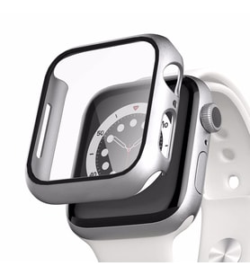 Microsonic Apple Watch Series 7 45mm Kılıf Matte Premium Slim WatchBand Gümüş