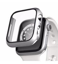 Microsonic Apple Watch Series 7 45mm Kılıf Matte Premium Slim WatchBand Gümüş