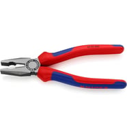 Knipex Kombine Pense Siyah Atramente, Çok Bileşenli Kılıflı 200 Mm (Sb Kartı/Blister) 03 02 200 Sb