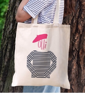 BK Gift No Name Kanvas Bez Çanta-2, Baskılı Omuz Çantası, Alışveriş Çantası, Arkadaşa Hediye