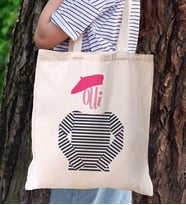 BK Gift No Name Kanvas Bez Çanta-2, Baskılı Omuz Çantası, Alışveriş Çantası, Arkadaşa Hediye