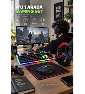 Vexgen Strike Pro 4ü 1 Arada RGB Oyuncu Seti