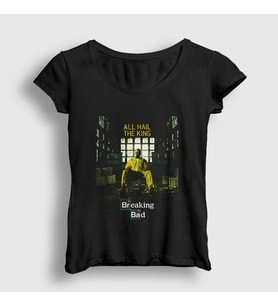 Presmono Kadın Siyah King Breaking Bad T-Shirt 184900tt