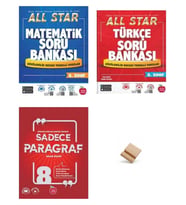 Newton LGS 2027 8. Sınıf Matematik Türkçe ve Paragraf 3lü All Star Soru Bankası + Telefon Standı