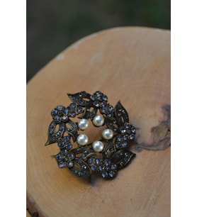 STONEAGE JEWELLERY Zirkon Taşlı Bayan Broş