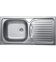 Paslanmaz Evye Klasik - 43,5*86cm  (Gri)