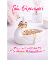 Dekoratif Hayvan Figürlü Takı Organizeri Yüzük Küpeler Kolye Standı Şık Takı Düzenleyici