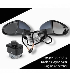 VW PASSAT B8 /B8.5 2015-2021 KATLANIR AYNA - DÜĞME DAHİL