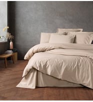 Cotton Box Plain Bej Çift Kişilik Nevresim Takımı