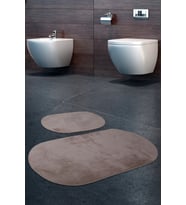 Rivora Vizon 2'li Banyo Halısı Paspası Seti Kaymaz Tabanlı Makinede Yıkanabilir