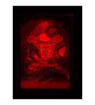 3d Gece Lambası - Light Box - Gölge Kutusu Harry Potter (Açık Kahverengi)