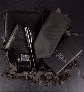 Kişiye Özel Cüzdan Kartlık Zippo Model Çakmak Metal Roller Kalem Kravat Ve Sigara Kutusu Erkek Hediye Seti 106796