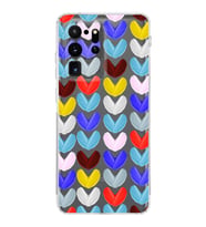 PrintiFy Samsung Galaxy S20 Ultra ile Uyumlu Water Color 1  Kamera Korumalı Şeffaf  Kılıf