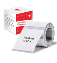 ZUIDID 50 X 50 Mm Şeffaf Termal Etiket 150 Adet - Phomemo M110/M120/M150/M200/M220/M221
