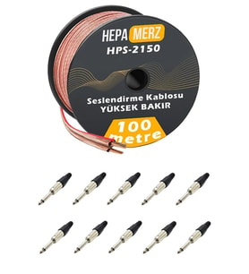 Hepa Merz Connection Paket-15 Hoparlör Kablosu Jack Konnektör Paketi