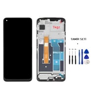 Tkgz - Oppo Realme 6 Uyumlu Lcd Ekran Dokunmatik Servis ÇITALI + TAMİR SETİ