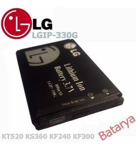 LG KT520 Batarya LG KS360 KF240 KF300 LGIP-330G Uyumlu Yedek Batarya