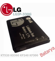 LG KT520 Batarya LG KS360 KF240 KF300 LGIP-330G Uyumlu Yedek Batarya