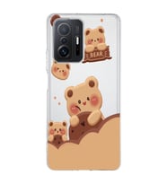 Xiaomi Mi 11T - 11T Pro Uyumlu Bear Tasarımlı Şeffaf Telefon Kılıfı