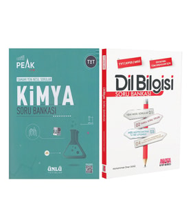 Ünlü Yayıncılık TYT Kimya Best Peak ve AKM Dil Bilgisi Soru Bankası Seti 2 Kitap