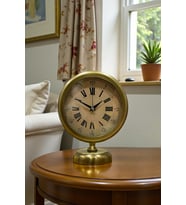 River World Masa Saati Metal 25 cm x 20 cm Majestic Time Eskitme