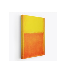 Mark Rothko Turuncu Sarı Eseri Kanvas Tablo-5107