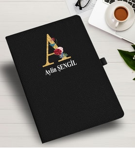 Kişiye Özel harf Tasarımlı  İsme Özel Defter