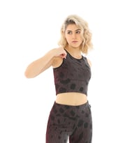 Maraton SlimFit Kadın Bisiklet Yaka Kırmızı Bra