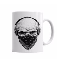 Skull Branca Feminina e Masculina Kupa Bardak Porselen