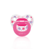 Wee Baby Desenli Damaklı Emzik No:1 0-6 ay Pembe