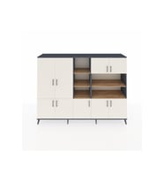 Hyperion Dolap 14 Raflı 9 Kapaklı 220x44x163 Antrasit-Aytaşı/Çam