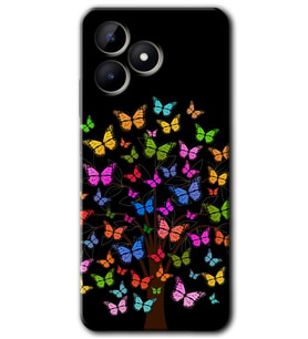 Realme C53 Kılıf HD Desen Baskılı Kılıf - Cacti Prairies