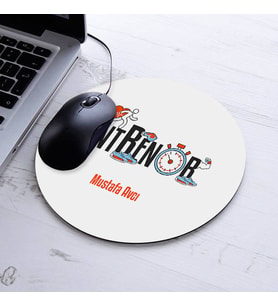 İsimli Antrenör Temalı Yuvarlak Mousepad