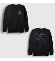Presmono Unisex Siyah A Frail Becoming Daylight Dies Sırt Baskılı Sweatshirt 536058tt