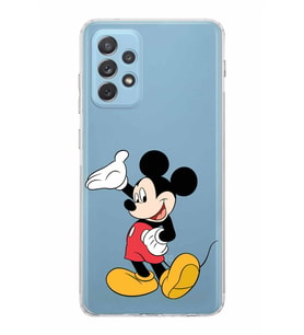 Samsung Galaxy A72  Kamera Korumalı  Kapak Mickey Mouse Tasarımlı  Şeffaf Kılıf