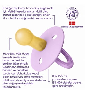 Kauçuk Emzik 6-18 Ay Violet Sky adet fiyatıdır