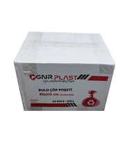 GNR Endüstriyel Jumbo Çöp Torbası Poşeti - 2 Kat - Siyah - 400 Gr. - 80x110 Cm. -10x20 Rulo / Koli