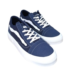 Noka Vespa Erkek Denim Keten Sneaker Ayakkabı (Lacivert)