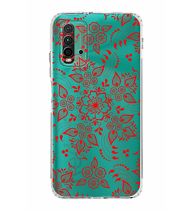 Xiaomi Redmi 9T  Kamera Korumalı Kapak Nostalji Desen Tasarımlı Şeffaf  Kılıf