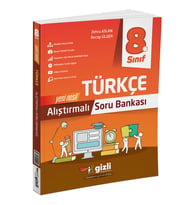 GİZLİ YAYINLARI 8.SINIF ALIŞTIRMALI TÜRKÇE SORU BANKASI