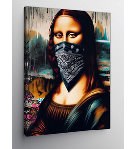 Kanvas Tablo Mona Lisa Fan Art